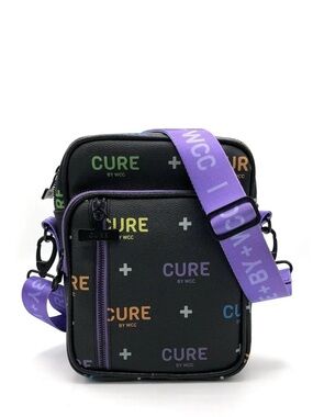 RARE Limited Edition CURE by WCC Logo Mini Messenger Bag - Black/Multi